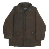 WEEKEND MAX MARA Womens Brown Nylon Quilted Jacket UK 12 Zip Closure Relaxed Fit