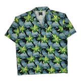 Quiksilver Floral Hawaiian Shirt - Large Multicoloured Cotton