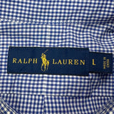Ralph Lauren Checked Shirt - Large Blue Cotton