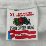 Party Theme Fruit Of The Loom Cartoon T-Shirt - XL White Cotton Blend