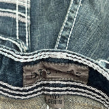 Bke Contrast Stitch Jeans - 36W 31L Dark Wash Cotton Blend