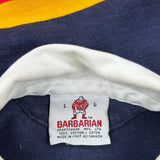 Queen'S University Barbarian College Rugby Shirt - Large Blue Cotton
