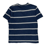 Tommy Hilfiger Striped T-Shirt - Large Blue Cotton