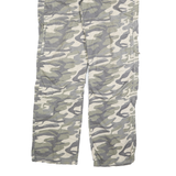 ANGELO LITRICO Mens Regular Fit Camouflage Trousers W32 L32 Polyester Zip