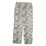 ANGELO LITRICO Mens Regular Fit Camouflage Trousers W32 L32 Polyester Zip