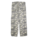 ANGELO LITRICO Mens Regular Fit Camouflage Trousers W32 L32 Polyester Zip