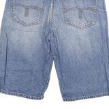 LOIS JEANS Womens Denim Blue Casual Shorts L W30 Cotton Blend