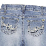 WALLFLOWER Womens Denim Blue Casual Shorts XXS W25 Cotton Blend