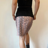 Fiorello Animal print Mini Skirt - 30W UK 10 Pink Faux Leather