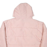 ELLESSE Womens Pink Hooded Jacket UK 10 Polyester Blend Zip Casual Puffer