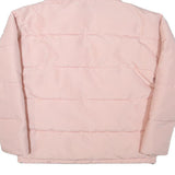 ELLESSE Womens Pink Hooded Jacket UK 10 Polyester Blend Zip Casual Puffer