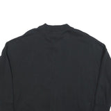 NIKE Womens Black Jacket L Cotton Blend Zip Plain Sportswear Sweatshirt