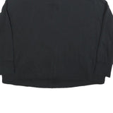 NIKE Womens Black Jacket L Cotton Blend Zip Plain Sportswear Sweatshirt