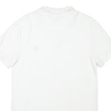 CHAPS Womens White Cotton Blend Short Sleeve Polo Shirt M Classic Fit