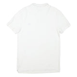 CHAPS Womens White Cotton Blend Short Sleeve Polo Shirt M Classic Fit