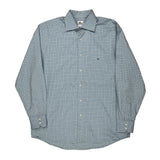 Lacoste Checked Shirt - XL Blue Cotton