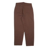 Womens Brown Regular Fit Straight Cotton Blend Jeans W27 L26 Zip Closure