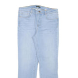 MASSIMO DUTTI Womens Jeans Blue Regular Straight Denim Light W30 L27 Casual Zip
