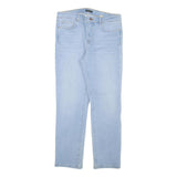 MASSIMO DUTTI Womens Jeans Blue Regular Straight Denim Light W30 L27 Casual Zip