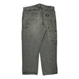Dickies Carpenter Trousers - 36W 30L Grey Cotton