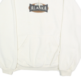 PRINCESS CRUISES COLLECTION Mens White Alaska Pullover Hoodie M Cotton Blend