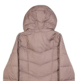 TOMMY HILFIGER Womens Taupe Jacket M Polyester Quilted Puffer Zip Up Hooded