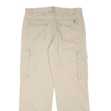 TOM TAILOR Mens Cotton Blend Beige Regular Straight Cargo Trousers W35 L32