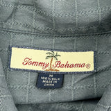 Tommy Bahama Hawaiian Shirt - Medium Gray Silk