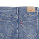 LEVI'S Womens Denim Blue Casual Cut-Off XS W24 Distressed Short Shorts