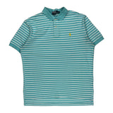 Polo By Ralph Lauren Striped Polo Shirt - XL Blue Cotton