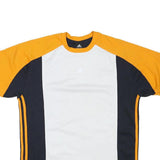 ADIDAS Mens Orange & White Modern T-Shirt M Short Sleeve Crew Neck Sports