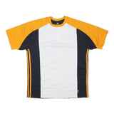 ADIDAS Mens Orange & White Modern T-Shirt M Short Sleeve Crew Neck Sports