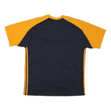 ADIDAS Mens Orange & White Modern T-Shirt M Short Sleeve Crew Neck Sports