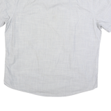 TOMMY HILFIGER Mens Light Grey Cotton Blend Shirt L Classic Fit Casual