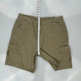 Wrangler Cargo Shorts - 36W 9L Khaki Cotton