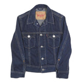 LEVI'S Boys Blue Denim Jacket M Cotton Classic Button Closure Casual Outerwear