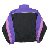 ALGONQUIN Mens Purple & Pink & Black Zip Jacket L Polyester Blend Colourblock