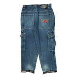 Exco Cargo Pants - 36W 30L Blue Cotton