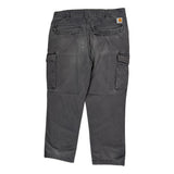 Carhartt Cargo Trousers - 34W 30L Grey Cotton