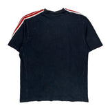 Nike Striped T-Shirt - XL Red Cotton