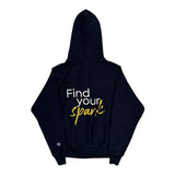 Find Your Spark Champion Hoodie - Small Black Cotton