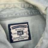Rams Lee Football Denim Shirt - XL Light Wash Cotton