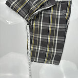 Levis Checked Shorts - 38W 10L White Cotton