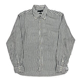 Tommy Hilfiger Striped Shirt - XL Black & White Linen