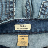True Religion Jeans - 26W UK 6 Blue Cotton
