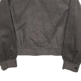 SUGAR SHACK Womens Grey & Brown Button Jacket 2XL Polyester Blend Corduroy