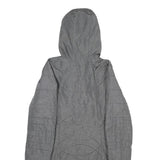 CHAMPION Womens Grey Jacket S Polyester Hooded Zip Long Sleeve Quilted Warm