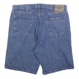 WRANGLER Mens Shorts Blue Denim Casual L W36 Cotton Blend Classic Fit