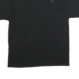 CHAMPION Mens Black Classic T-Shirt L Short Sleeve Crew Neck Cotton Blend