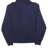 POLO RALPH LAUREN Mens Navy Blue Cotton Full Zip Hoodie M Casual Sweatshirt